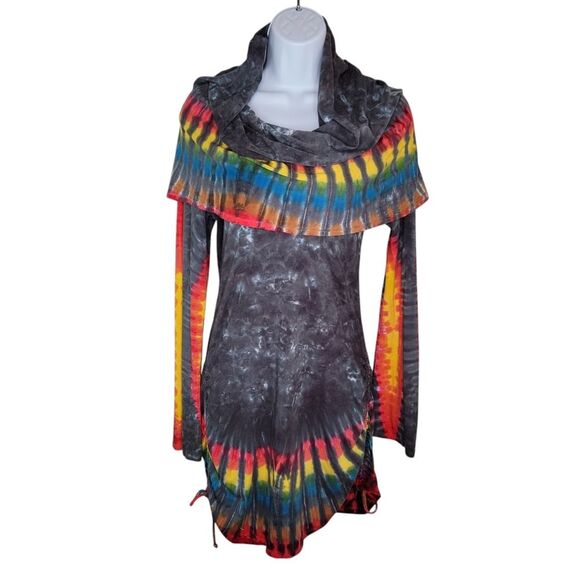 Warrior Within Jammin Dyes Huntress Tie Dye Cinch Dress Size Large - Picture 1 of 6